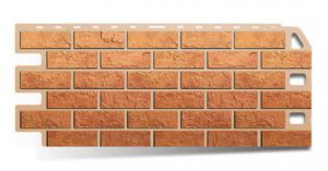 Цокольный сайдинг "Альта-профиль" (Кирпич бежевый)