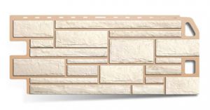 Цокольный сайдинг "Альта-профиль" (Камень белый)